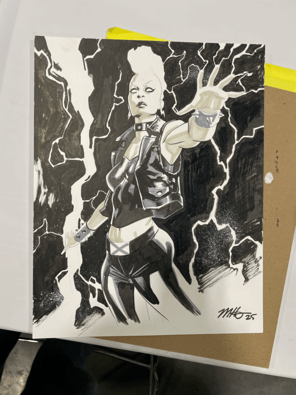 MIKE HAWTHORNE TORSO COMMISSION - B/W - Image 5